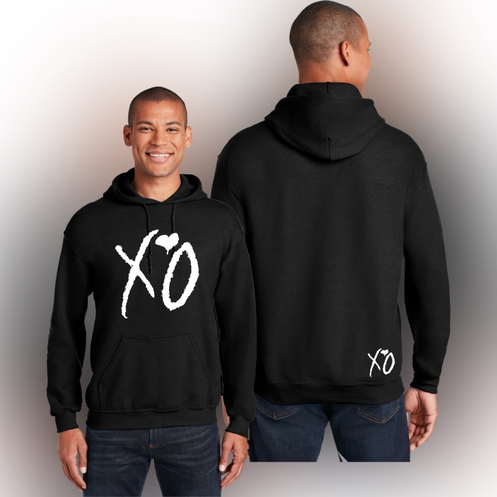 Black XO Women's Hoodie (unisex)